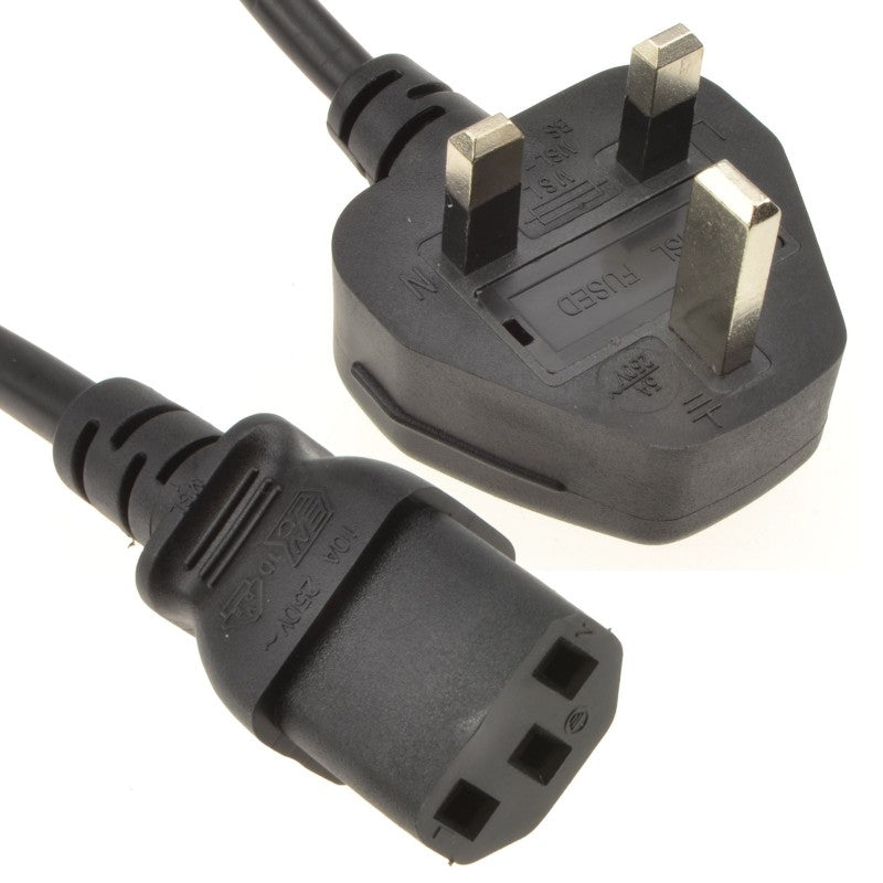 Mains Lead - Kettle Type 1.8M Mains to C13 (New)