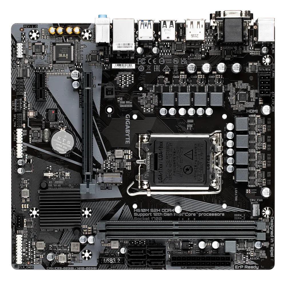 Gigabyte H610M S2H (V3) M-ATX SKT 1700 DDR4