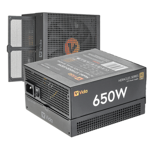 Vida 650W ATX Heracles 80+ Bronze (White) PSU 14CM Fan