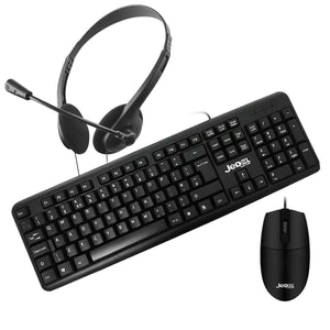 Jedel G-S11 3-in-1 Office Kit - USB Keyboard & Mouse Set